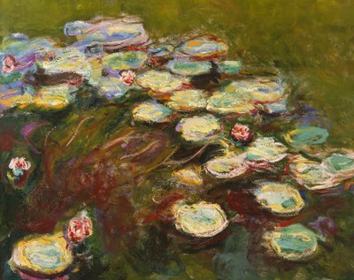 Waterlilies (detail) by Claude Monet